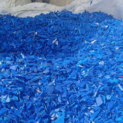 HDPE Blue Drum Scrap